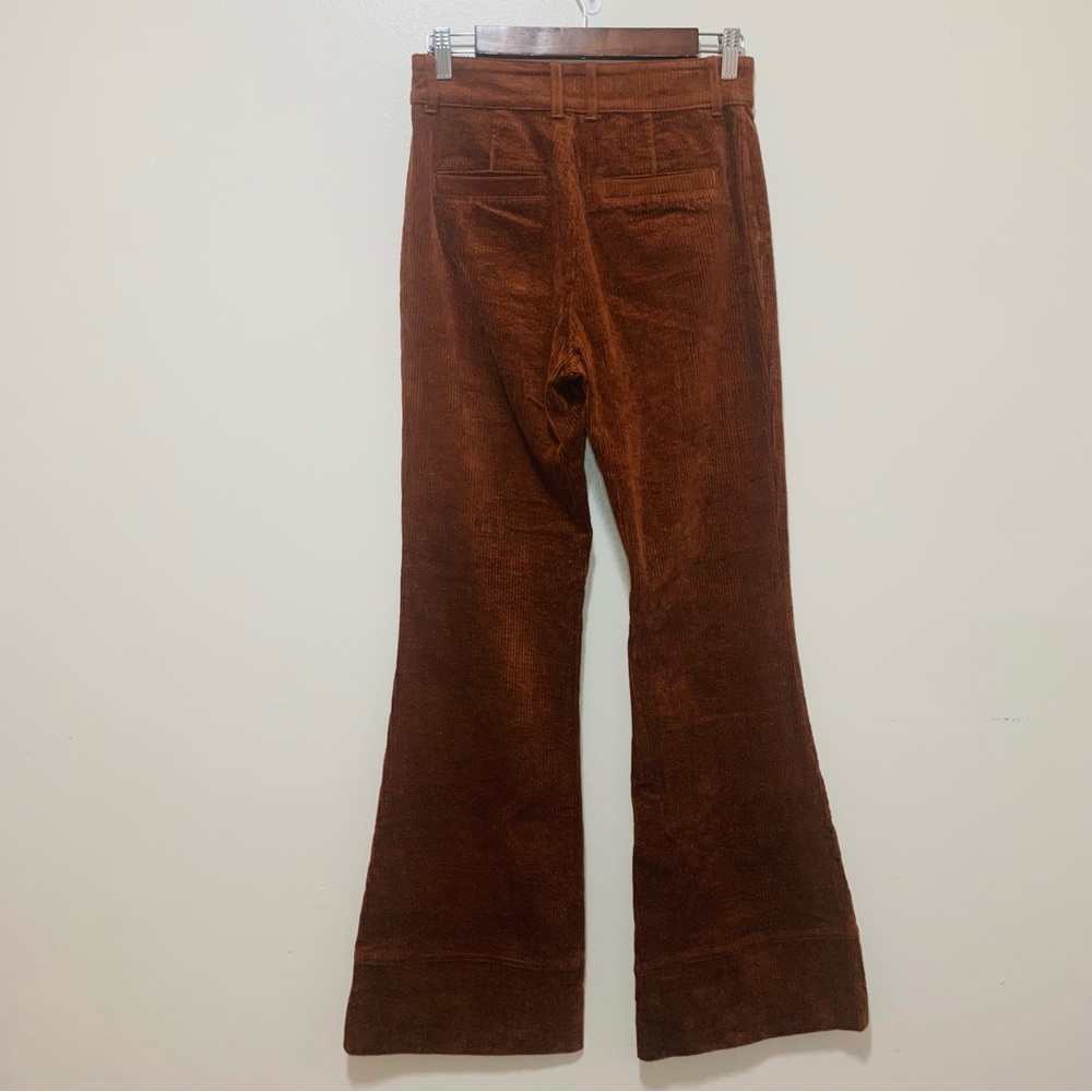Faherty Brown Corduroy Flared Patch Pocket Pants … - image 6